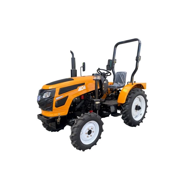 Tractor de ruedas de 40 CV con techo.